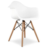 Eiffel Armchair With Wood Legs