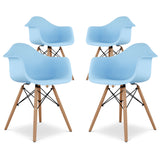 Eiffel Armchair With Wood Legs