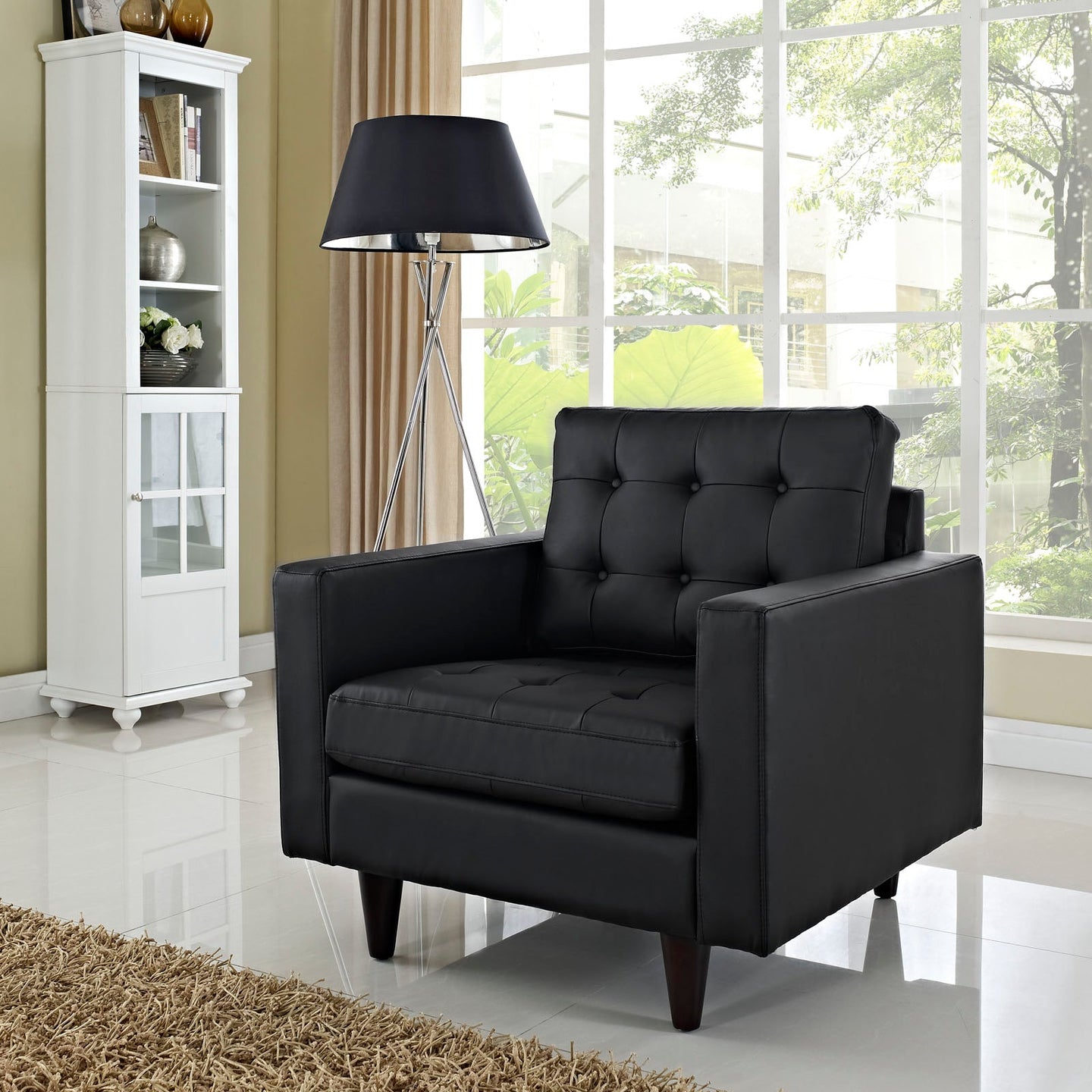 Empress Bonded Leather Armchair