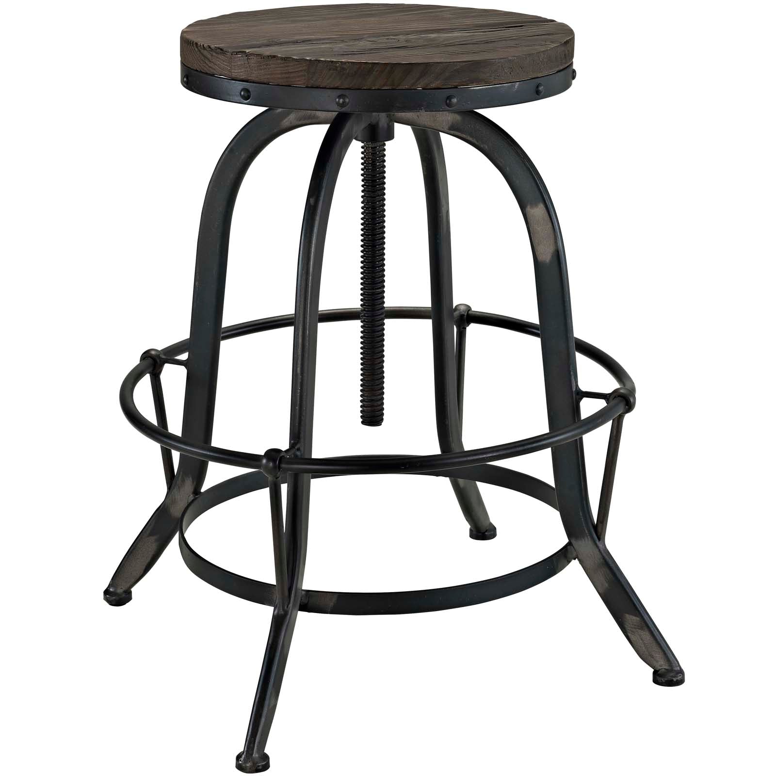 Collect Wood Top Bar Stool