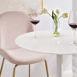 Tulip 28" Bar Table With White Base