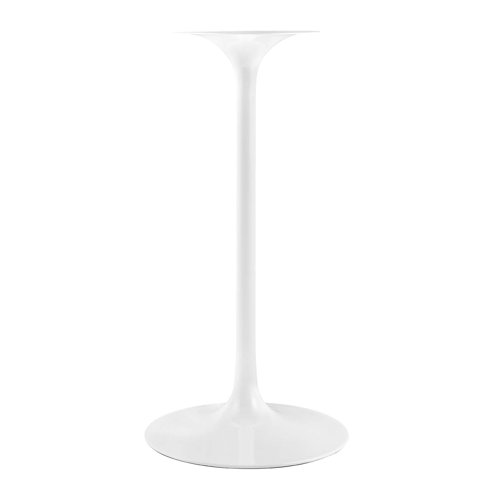 Tulip 28" Bar Table With White Base