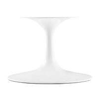 Tulip Oval-Shaped Artificial Marble Coffee Table