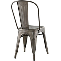 Promenade Side Chair, Gunmetal