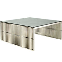 Grid Stainless Steel Coffee Table