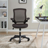 Veer Vinyl Office Chair, Brown