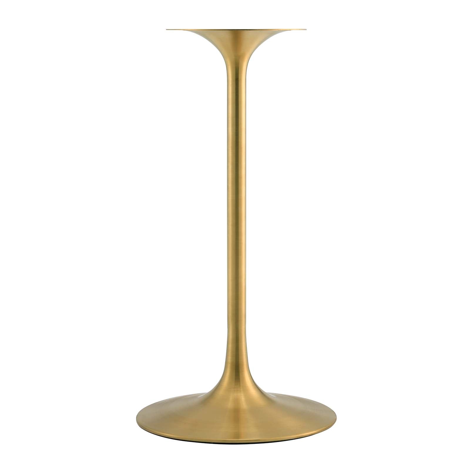 Tulip 28" Square Bar Table With Gold Base