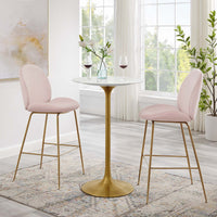 Tulip 28" Bar Table With Gold Base