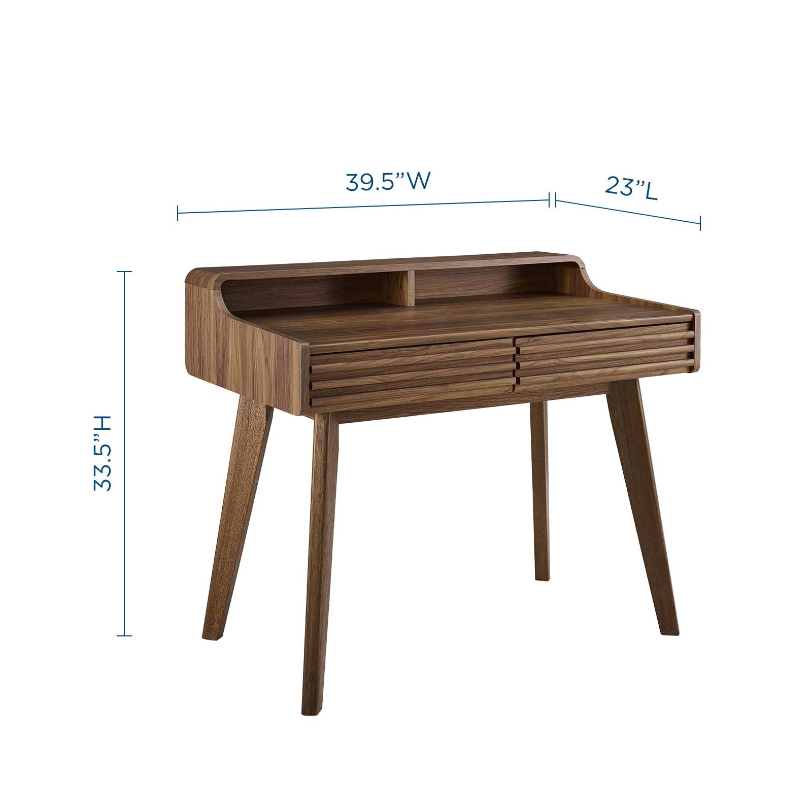 Render Writing Desk, Walnut