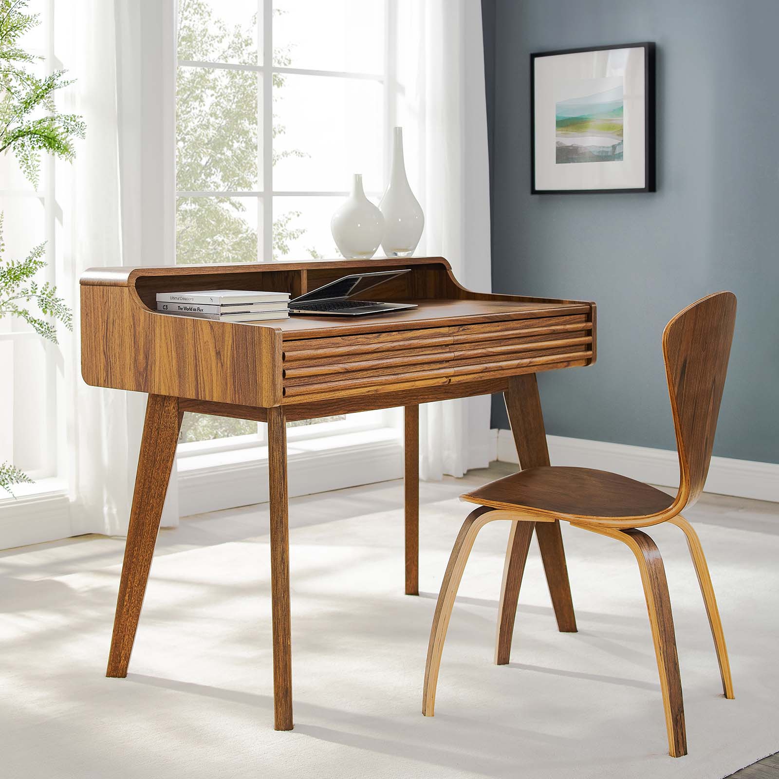 Render Writing Desk, Walnut