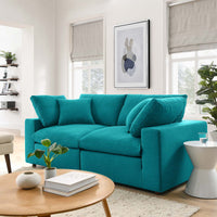 Haven Down Filled Overstuffed 2 Piece Sectional Sofa Set