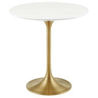 Tulip 20" Round Wood Top Side Table