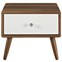 Transmit Nightstand, Walnut White