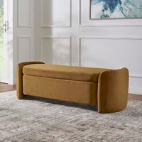 Nebula Upholstered Performance Velvet Bench