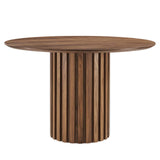 Senja 47" Round Dining Table, Walnut