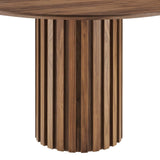 Senja 47" Round Dining Table, Walnut