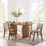 Amistad 60" Wood Dining Table Walnut