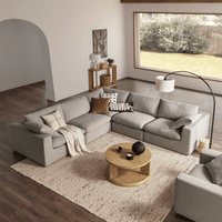 Duke Deep Seat Sofa, 5 Seater, Gray