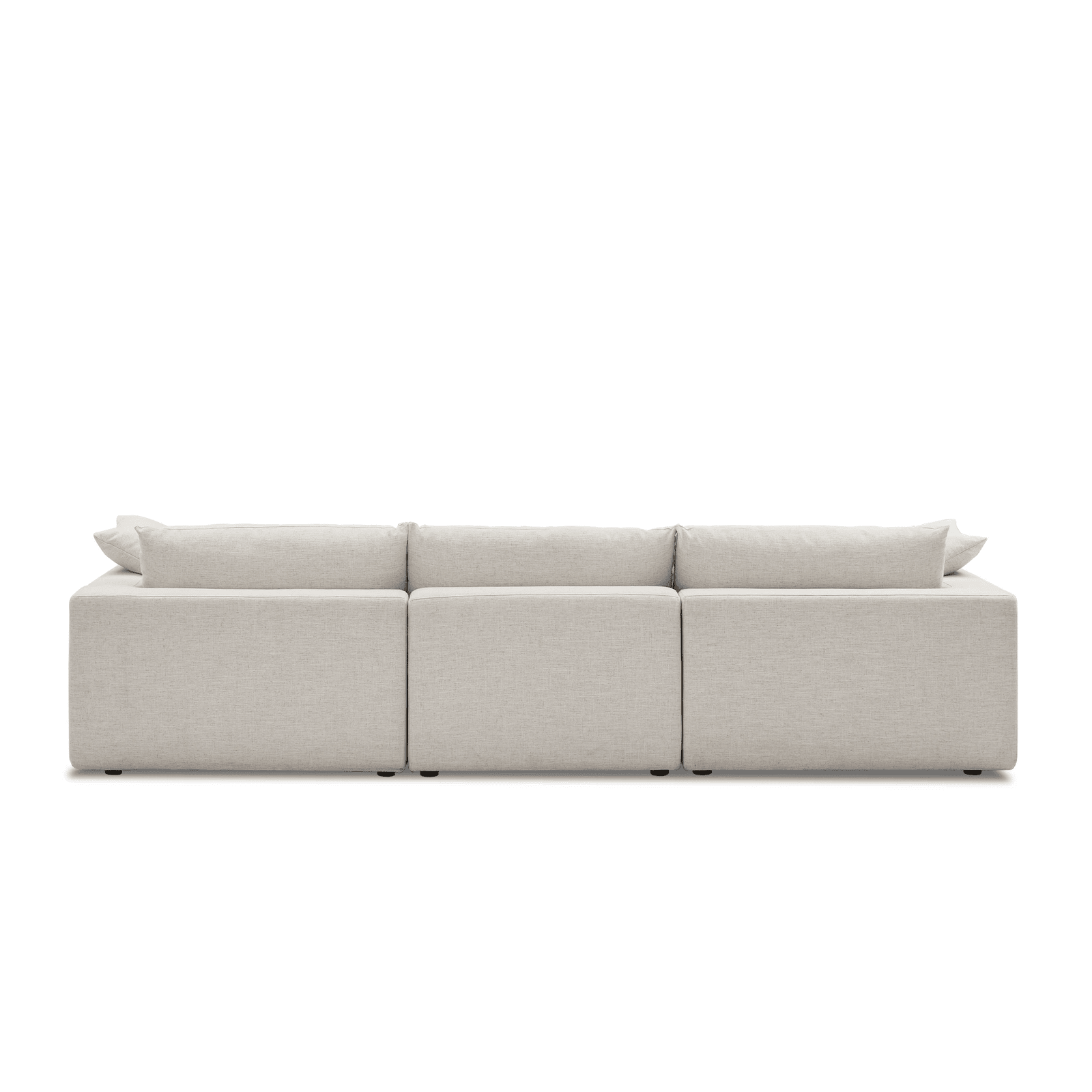 Duke Deep Seat Sofa, 3 Seater, White