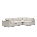 Duke Deep Seat Sofa, 4 Seater, White