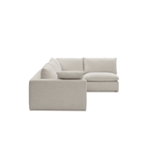 Duke Deep Seat Sofa, 4 Seater, White