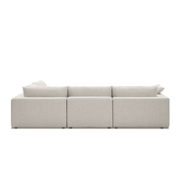 Duke Deep Seat Sofa, 4 Seater, White