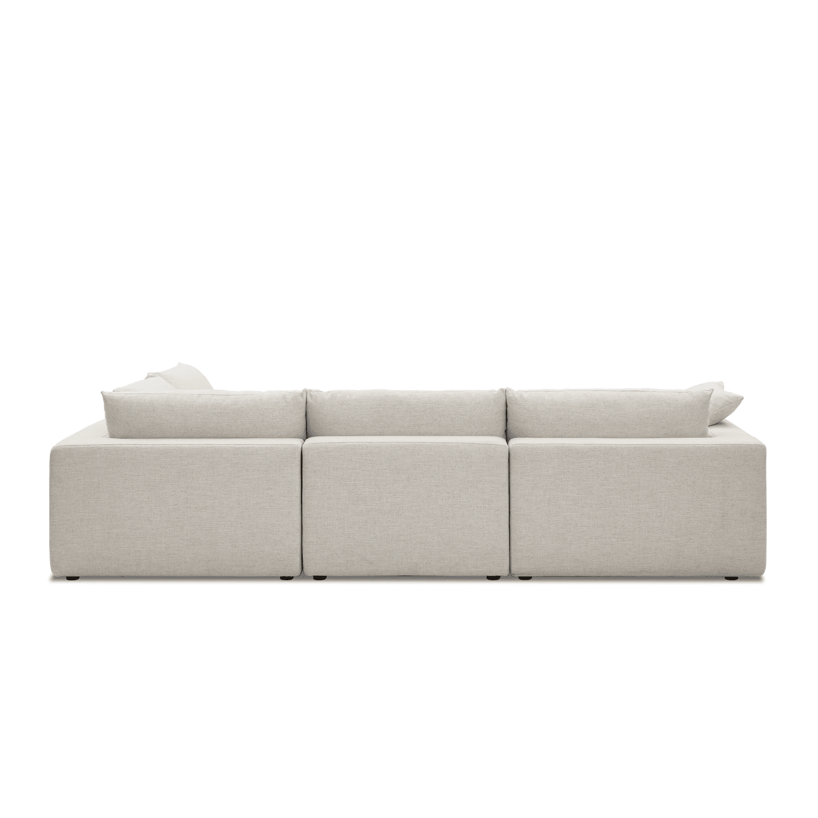 Duke Deep Seat Sofa, 4 Seater, White