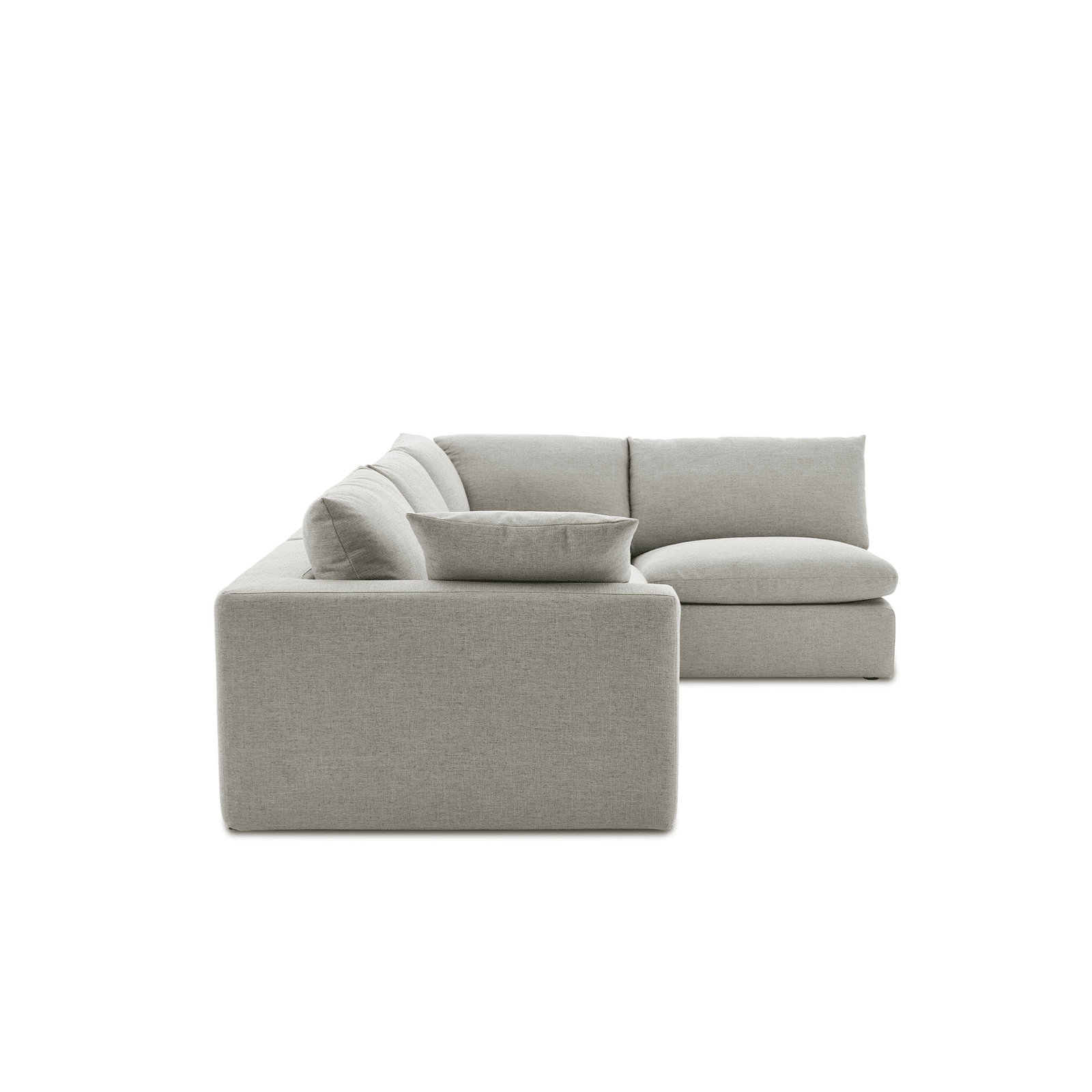 Duke Deep Seat Sofa, 4 Seater, Gray