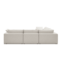 Duke Deep Seat Sofa, 5 Seater, White