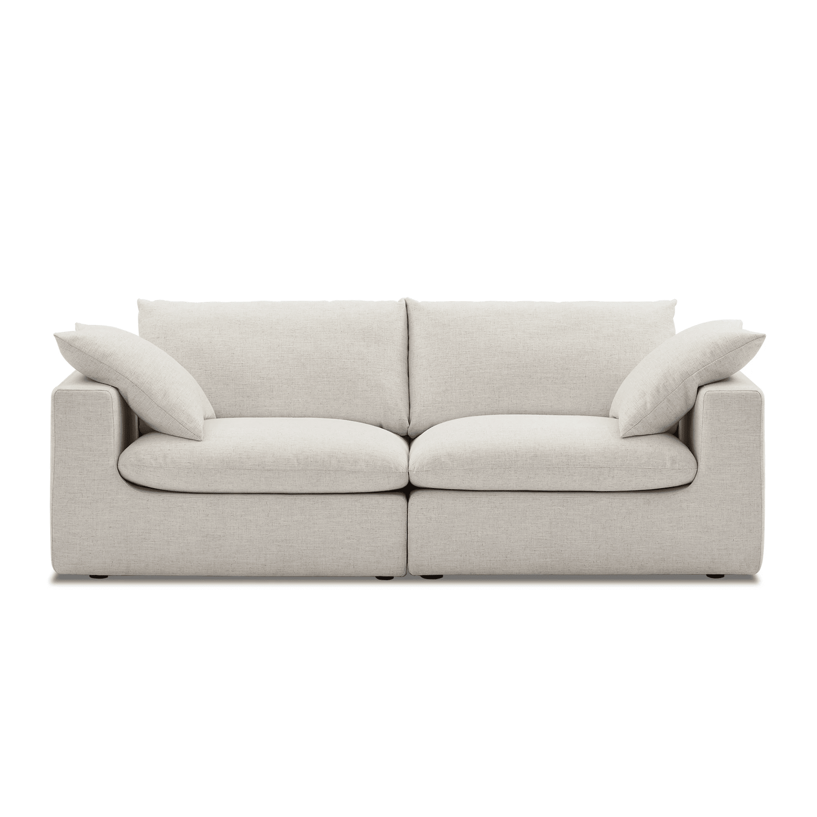 Duke Deep Seat Sofa, 2 Seater, White