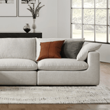 Duke Deep Seat Sofa, 2 Seater, White