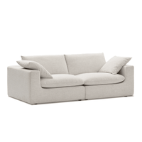 Duke Deep Seat Sofa, 2 Seater, White