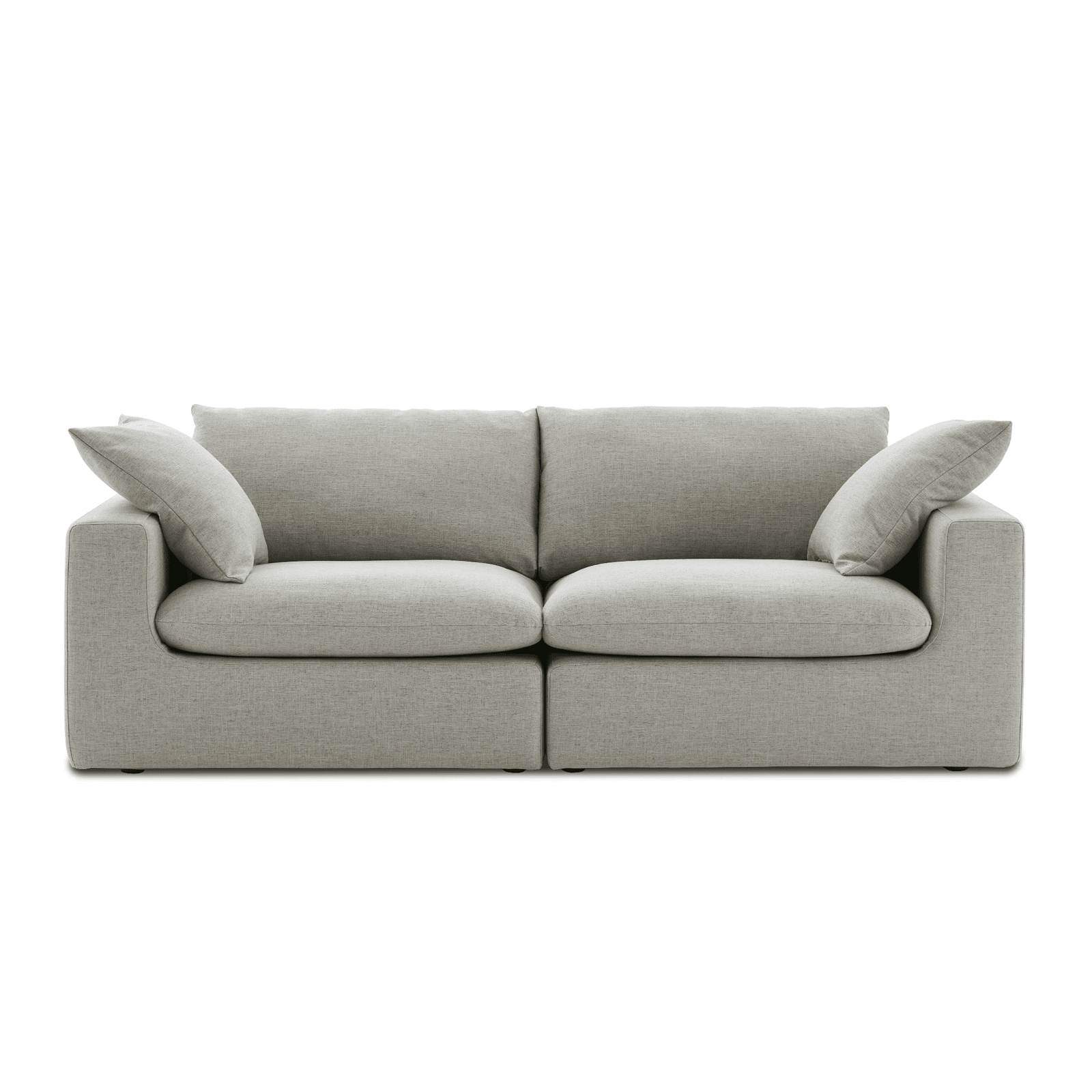 Duke Deep Seat Sofa, 2 Seater, Gray