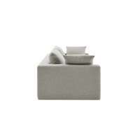 Duke Deep Seat Sofa With Ottoman, 2 Seater, Gray