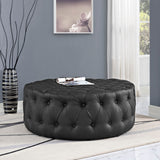 Amour Upholstered Vinyl Ottoman