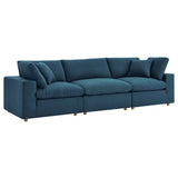 Haven Down Filled Overstuffed 3 Piece Sectional Sofa Set