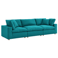 Haven Down Filled Overstuffed 3 Piece Sectional Sofa Set