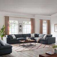 Haven Down Filled Overstuffed 6 Piece Sectional Sofa Set