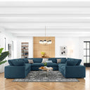 Haven Down Filled Overstuffed 8 Piece Sectional Sofa Set