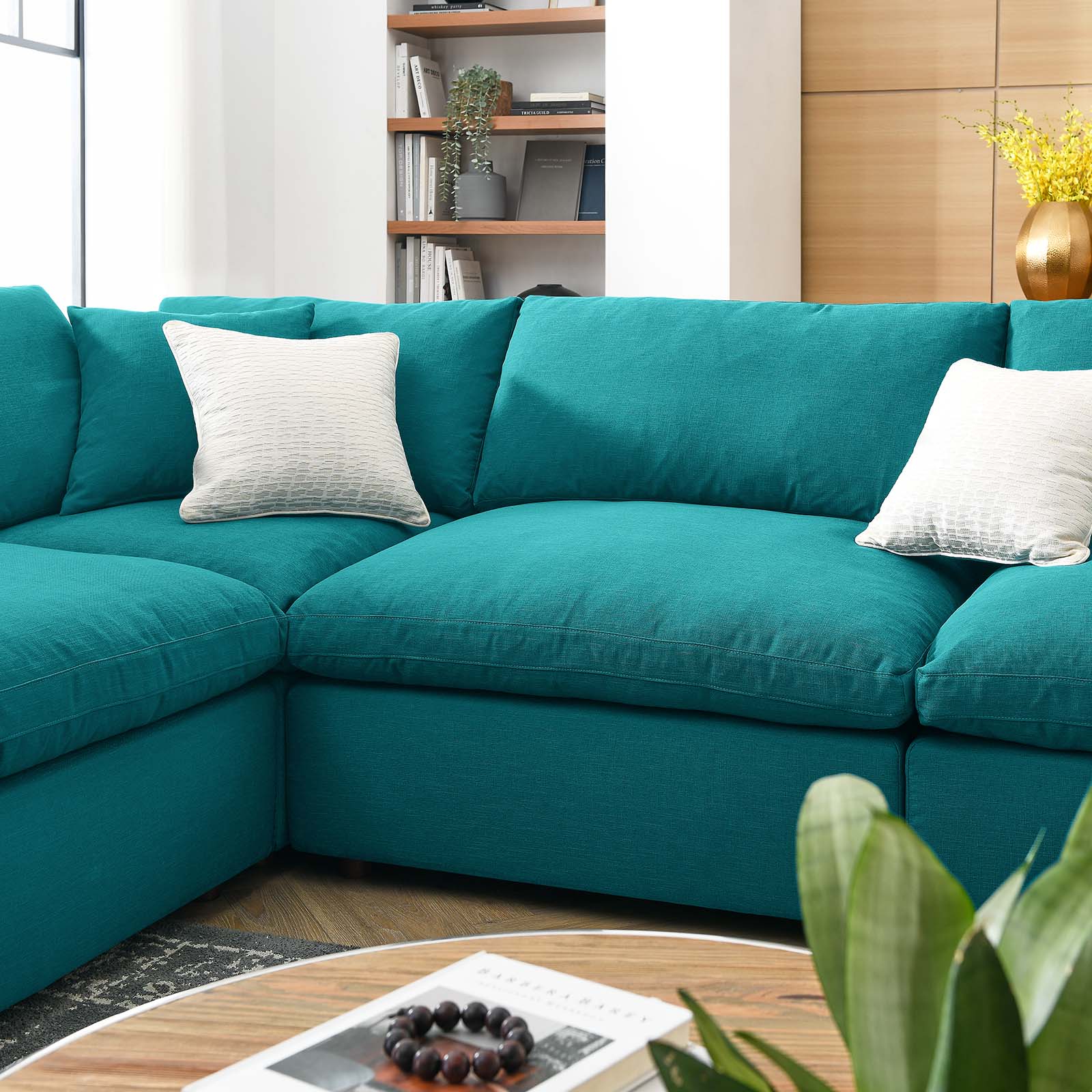 Haven Down Filled Overstuffed 8 Piece Sectional Sofa Set