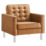 Allen Faux Leather Armchair