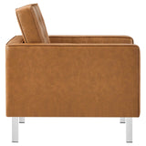 Allen Faux Leather Armchair