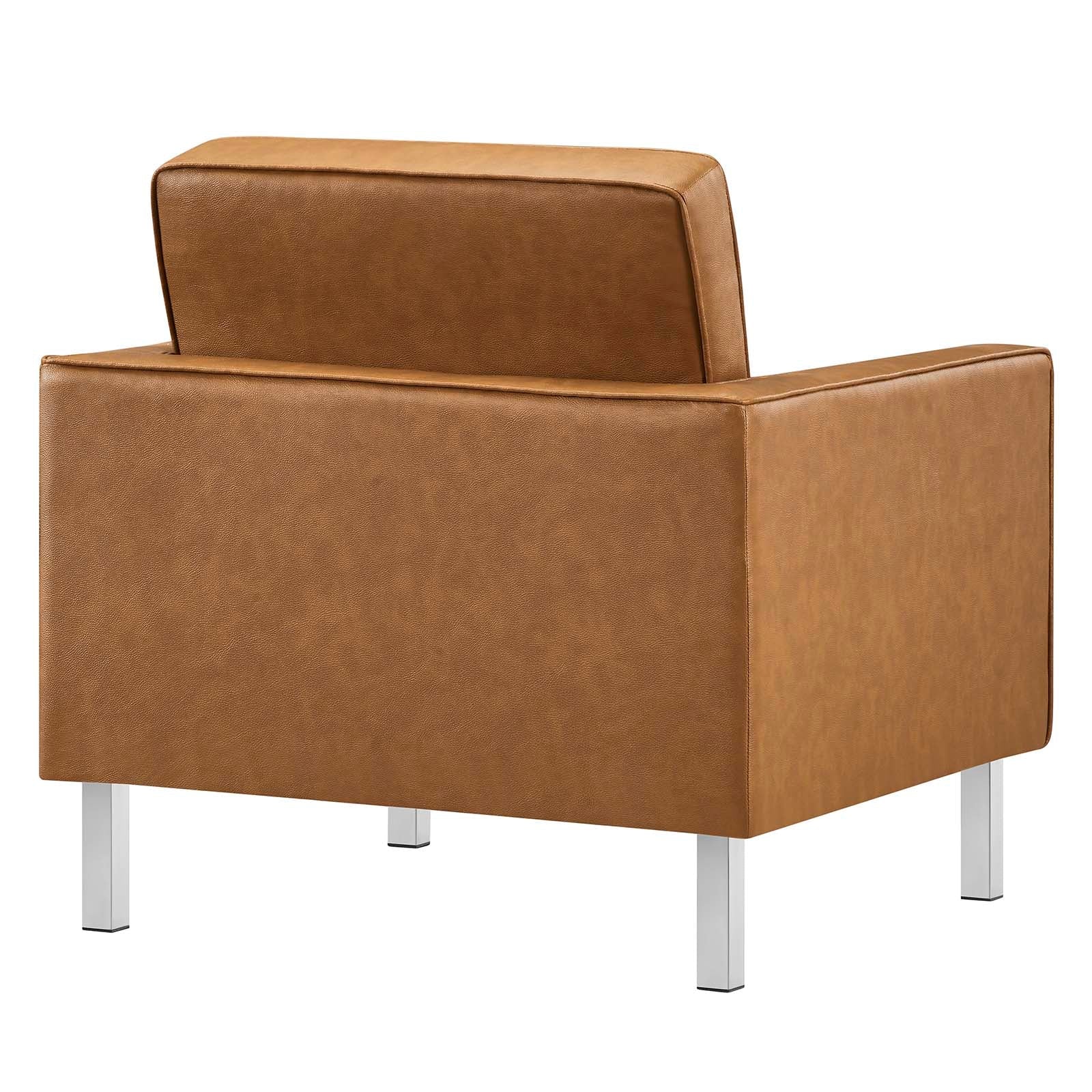 Allen Faux Leather Armchair