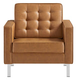 Allen Faux Leather Armchair