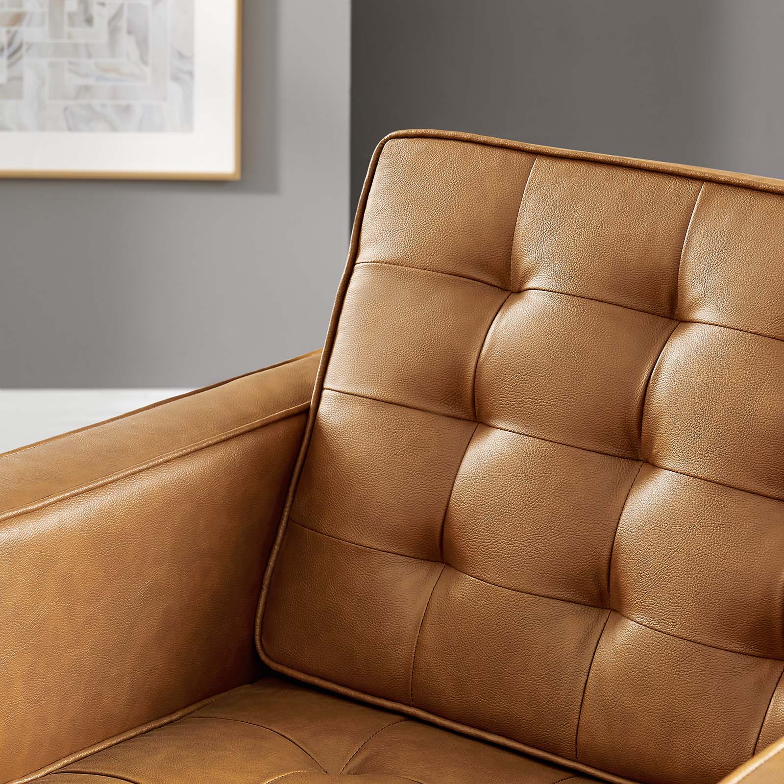 Allen Faux Leather Armchair