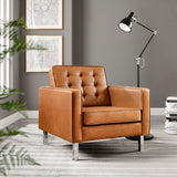 Allen Faux Leather Armchair