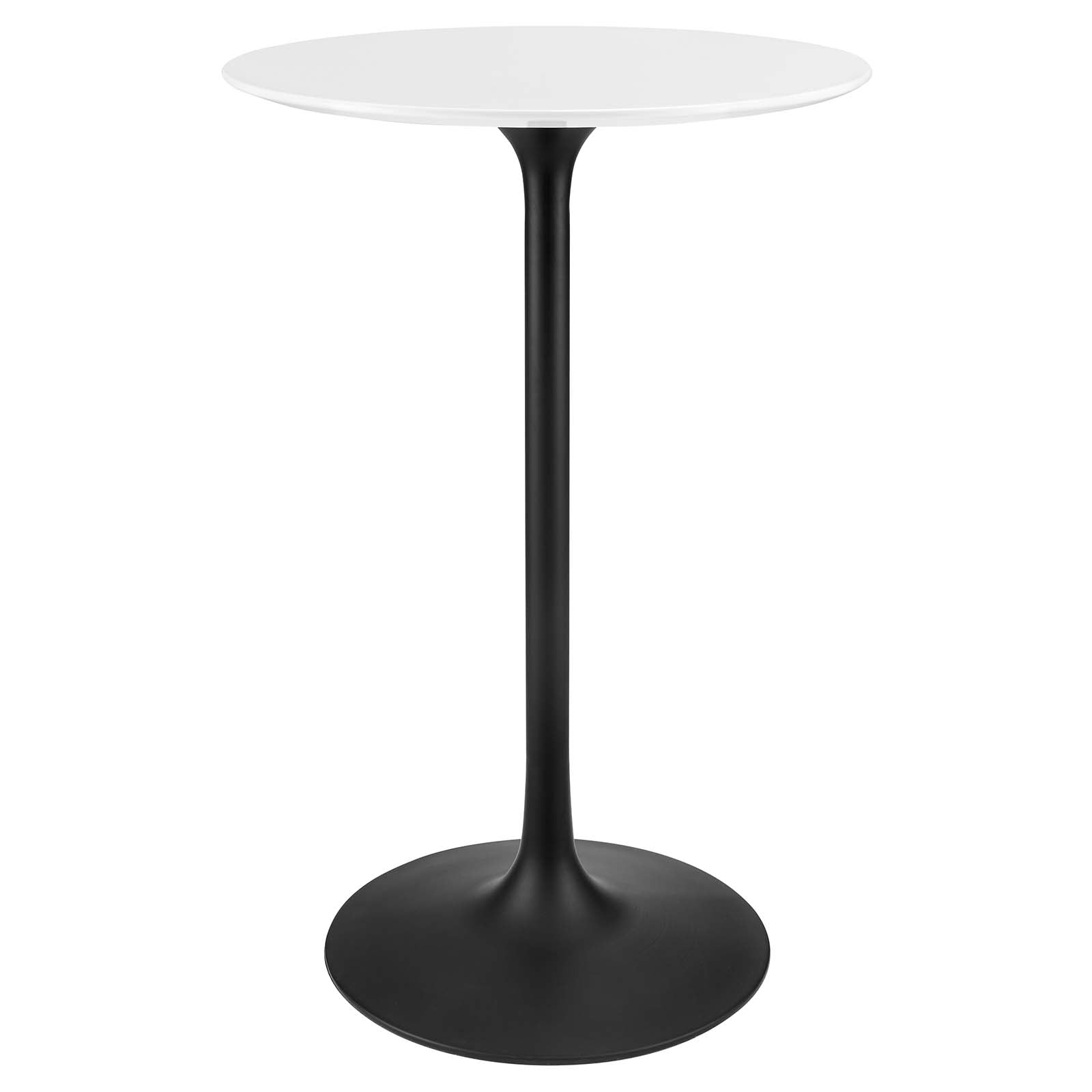 Tulip 28" Bar Table With Black Base