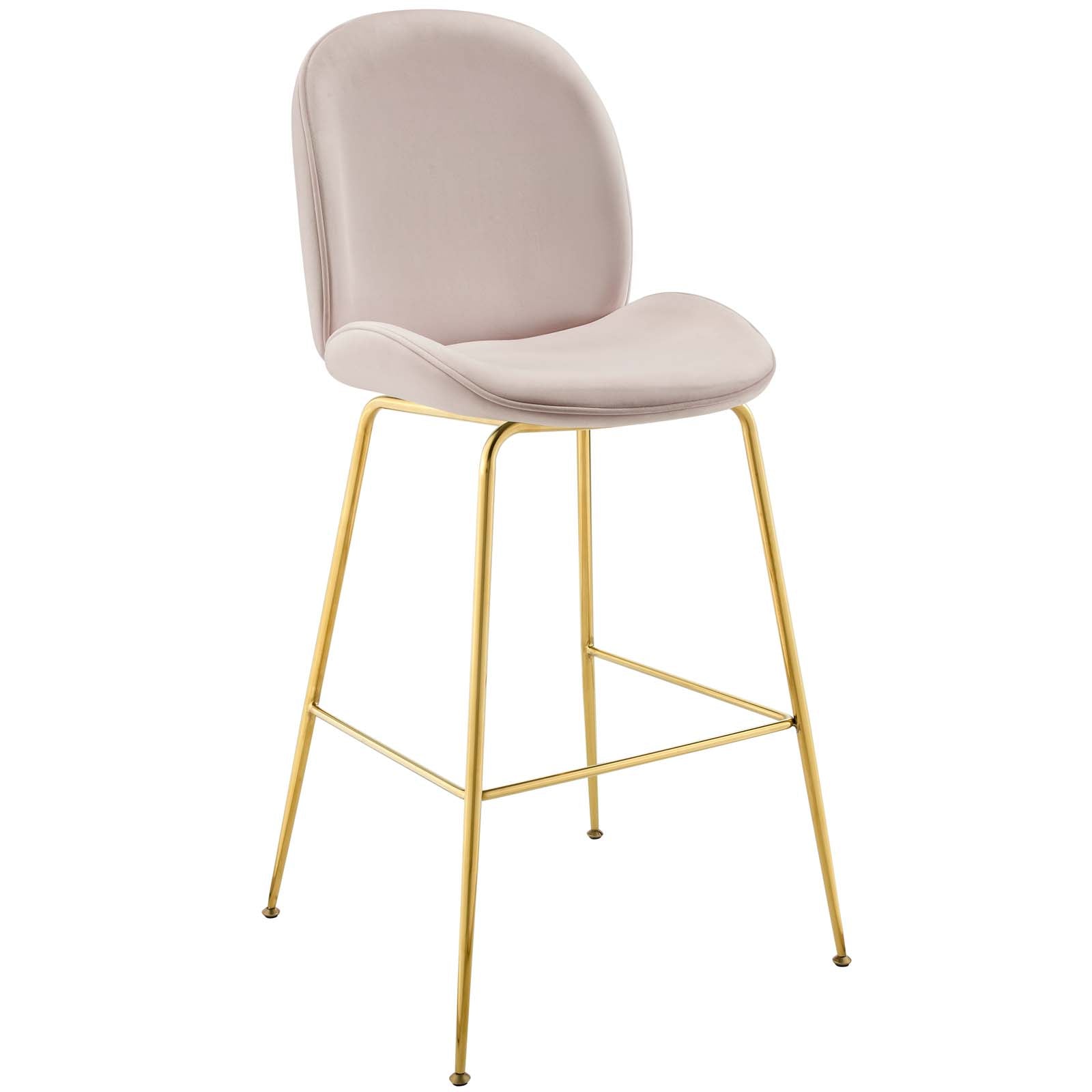 Scoop Gold Stainless Steel Leg Bar Stool