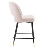 Rouse Performance Velvet Counter Stool, Pink