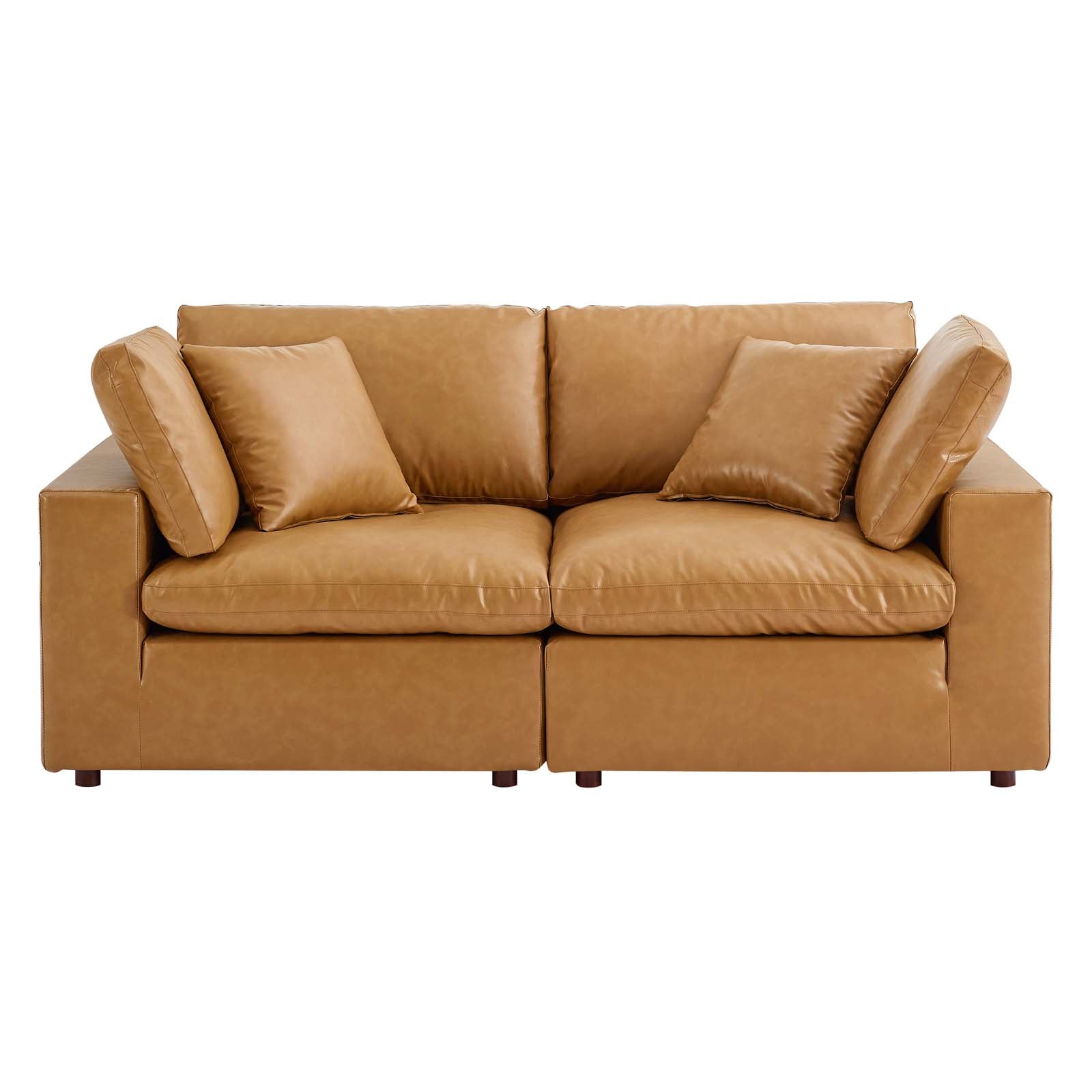 Haven Vegan Leather Loveseat